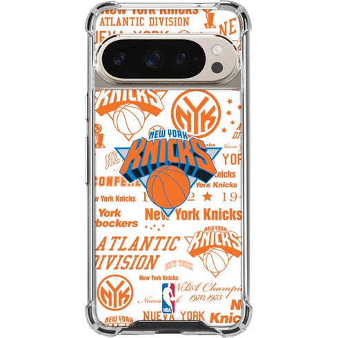 NBA NY Knicks Historic Blast Pixel 9 Pro XL Clear Case